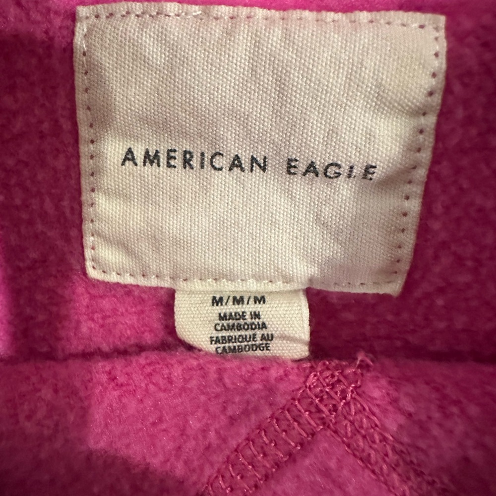 American Eagle Outfitters Vibrant Pink Crew Neck Sweater - Picture 5 of 5
